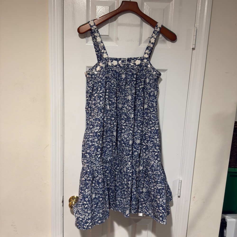 Mi Golondrina "Lila Azul" Floral Embroidered Dress‎ – Blue – Size M - Picture 10 of 10